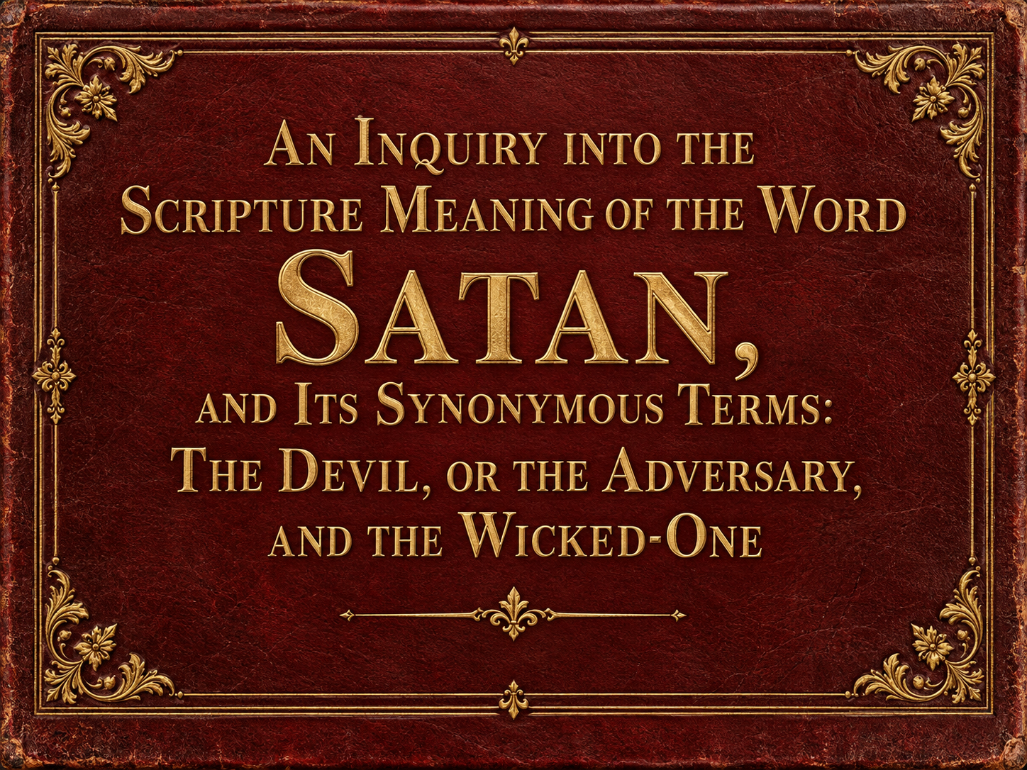 Satan Reconsidered: What Does Scripture Actually Say?
